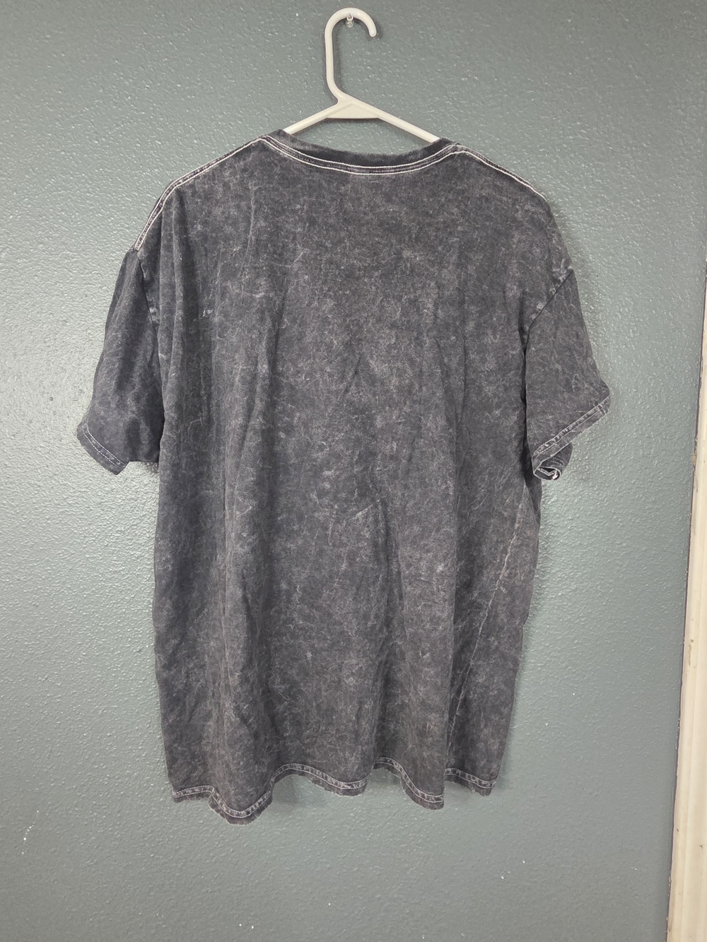 Nirvana Band Tee Charcoal Grey Smiley Face Graphic T-Shirt Mineral Wash XL - Picture 2 of 5